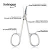 Picture of Solingen Scissors - Cuticle Scissors Germany - Curved Blade, Nail Scissors Germany - Pedicure Beauty Grooming Kit for Nail, Eyebrow, Eyelash, Dry Skin - Nail sicssors