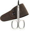 Picture of marQus - Nail scissors curved made in Germany Solingen with round tips for diabetics and children incl. case - manicure scissors and toenail scissors