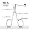 Picture of marQus - Nail scissors curved made in Germany Solingen with round tips for diabetics and children incl. case - manicure scissors and toenail scissors
