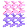 Picture of Ondder Pink Purple Butterfly Hair Claw Clips for Styling Sectioning Hair Styling Clips Makeup Hair Sectioning Clips Pro Hair Clamp Clips for Makeup Cutting Coloring Hair Accessories for Women Girls