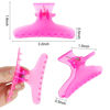 Picture of Ondder Pink Butterfly Hair Claw Clips for Styling Sectioning Hair Styling Clips Makeup Hair Sectioning Clips Pro Hair Clamp Clips for Makeup Cutting Coloring Hair Accessories for Women Girls