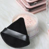 Picture of Ocim 4 Pack Triangle Makeup Puffs for Face Powder,Soft Velour Make up Powder Puff,Black