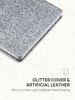 Picture of OMIRO Compact Mirror, Glitter PU 1X/3X Magnification, Ultra Portable for Purses (Silver)