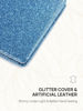 Picture of OMIRO Compact Mirror, Glitter PU 1X/3X Magnification, Ultra Portable for Purses (Blue)