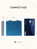 Picture of OMIRO Compact Mirror, Glitter PU 1X/3X Magnification, Ultra Portable for Purses (Blue)