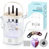 Picture of Electric Makeup Brush Cleaner - 9000 RPM Makeup Brush Cleaning Machine, IP65 Waterproof Automatic Makeup Brush Cleaner for Makeup Sponges and Brushes(White)