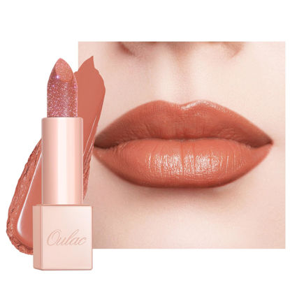 Picture of Oulac Infinity Moisture Shine Lipstick - High Shine Shimmery Finish, Super Creamy Texture, Medium to High Coverage - Gluten Free, PG11 La Vita