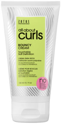 Picture of ALL ABOUT CURLS Bouncy Cream Styling | Touchable Soft Definition | Define, Moisturize, De-Frizz | All Curly Hair Types | Vegan & Cruelty Free | Sulfate Free | 5.1 Fl Oz