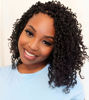 Picture of Aksice Pre-looped Yanky Twist Crochet Hair 8 Inch 8 Packs Bohemian Passion Twist Spring Mini Twist Crochet Hair for Black Women Boho Crochet Braids Synthetic (1B#)