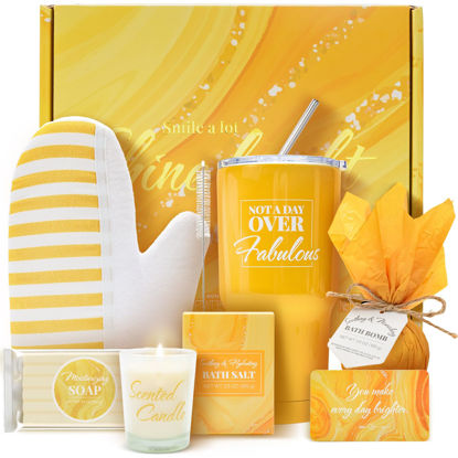 Picture of Gift Set for Women 8Pcs Bath and Body Gift Baskets for Women, Vanilla Self Care Gift Ideas Birthday Gifts for Women,Unique Gift Ideas for Her, Women, Mom, Christmas Gifts for Women