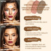 Picture of 3Pcs Contour Stick Makeup Kit, Shades with Highlighter Stick, Blush Stick and Bronzer Stick for Sculpt the Cheeks and Body, Long Lasting,Waterproof, Dewy & Matte Finish, MEDIUM (#09,12,15)