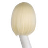 Picture of MapofBeauty 12 Inch/30cm Fashion Lady Short Straight Flat Bangs Bob Wig (Light Blonde)