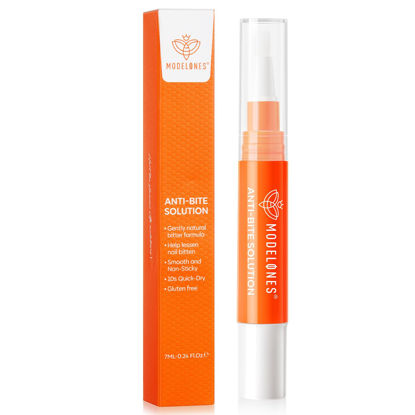 Picture of modelones Stop Nail Biting Pen, Nail Biting Prevention, Thumb Sucking Deterrent, Nail Biting Treatment for Kids & Adults, Natural Nail Care Pen to Help Stop Nail Biting Habit, Safe Solution for Biters