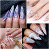Picture of MIZHSE 10ml*6 Colors Cat Eye Gel Nail Polish, Crystal Magnetic Gel Polish Glitter Pink Gold Sparkle Gel Polish Set with Universal Sliver Cat Eye Gel, 2 Magnet Sticks, Summer Nail Art, Lady Gift Set