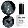 Picture of Black Glitter Nail Polish Led UV Gel Polish Sparkle Color Soak Off Nail Art Gel 1 PCS 7.5ML Gel Polish Sparkles Varnish for Nail Art DIY Design Manicure Starter RAR85