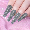 Picture of Black Glitter Nail Polish Led UV Gel Polish Sparkle Color Soak Off Nail Art Gel 1 PCS 7.5ML Gel Polish Sparkles Varnish for Nail Art DIY Design Manicure Starter RAR85