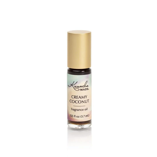 Picture of Kuumba Made Creamy Coconut Fragrance Oil Roll-On 0.13 fl oz (3.7ml) | Rollerball Perfume | Alcohol Free