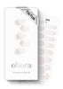 Picture of ohora Semi Cured Gel Nail Strips (N Veil) - White, Ombre, Works with Any UV/LED Nail Lamps, Salon-Quality, Long Lasting, Easy to Apply & Remove - Includes 2 Prep Pads, Nail File & Wooden Stick