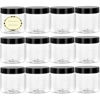 Picture of 36 Pack 4 Oz Plastic Container Jars with Lids and Labels BPA Free, TUZAZO Empty Round Clear Cosmetic Containers Plastic Slime Jars for Lotion, Cream, Ointments, Body Butter, Travel Storage (36)