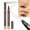 Picture of 2 Pack Eyebrow Pen, Waterproof Microblading Eyebrow Pencil, 4 Tip Precise Eye Brow Makeup Pen for Women to Effortlessly Create Hair Like Natural Brows, Non Dry Out and Last All Day (Black Brown)