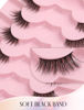 Picture of Half Lashes Natural Lashes Wispy Lashes Corner Lashes 3/4 False Eyelashes Natural Half Eyelashes W19