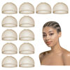Picture of Dreamlover HD Wig Cap for Lace Front Wig, Bald Cap for Woman, HD Cap for Wig, Stocking Caps for Wigs, HD Light Brown Wig Cap, 12 Pieces