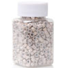 Picture of NIACONN 1000pcs Microlink Beads 5mm Silicone Lined Hair Tinsel Beads Micro Link Rings for Hair Extension - Off-White