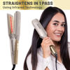 Picture of ELLA BELLA® Titanium Flat Iron Hair Straightener (with Infrared) • Professional Straightening Iron • Digital Display to Accurately Control Temperature • As Featured in Good Housekeeping