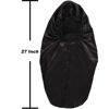 Picture of 2 Pcs Hair Bonnets for Women Satin, Black Leopard Soft Elastic Band Silky Sleeping Cap Big Bonnets for Women Bonnet for Braids