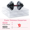 Picture of Beloving 2pcs Nail Polish Organizer, Portable 48 Bottles Clear Nail Polish Holder with Adjustable Divider, Gel Nail Polish Storage Double Side Nail Polish Organizer Case for Nail Tech