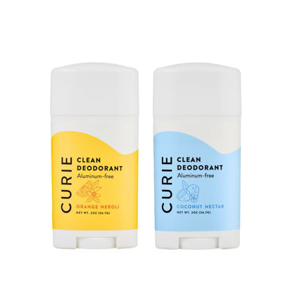 Picture of Curie Aluminum Free Deodorant - Coconut Nectar + Orange Neroli Stick - Natural Deodorant, Paraben Free, Cruelty Free, Non-Toxic