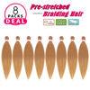 Picture of Dorsanee Honey Blonde Braiding Hair Pre Stretched 20 Inch 8 Packs Braiding Hair Extensions for Crochet Box Braids Twists Locs Hair Itch Free Soft Yaki Texture Hot Water Setting (20inch,#27)