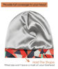 Picture of Satin Sleep Cap,Silk Lined Extra Large Black Women Natural Hair Bed Bonnet