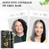 Picture of Black Hair Dye Shampoo 3 in 1, Hair Color Shampoo for Cover Grey Hair, Natural Hair Dye Shampoo with Herbal Ingredient for Men and Women (MEIDU Black)