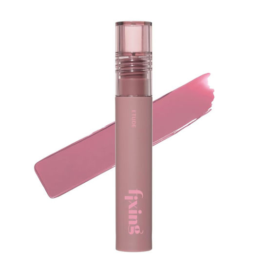 Picture of ETUDE Fixing Tint #18 Cool Pink on Top | Long Lasting High Pigmented Liquid Lipstick | Waterproof Lightweight Matte Finish Lip Stain | Full Coverage | Korean Makeup, Kbeauty, Perfect for Gift