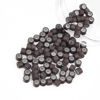 Picture of Vlasy 100Pcs 4mm Silicone Lined Micro Ring Beads for Hair Extensions 5Colors Apply (100Pcs Brown)