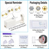 Picture of VitaCool 37 Pcs Ear Piercing Kit Disposable Ear Piercing Gun Kit with Sterile Multi-Sized CZ Earring Studs Easy and Safe Earring Self Piercing Kit for Your Own Use at Home (3Mix-3mm-Gold-)