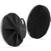 Picture of Silicone Body Scrubber Shower Bath Brush, More Hygienic Than Traditional Loofah, Lather Nicely, Long Lasting, Gentle Exfoliating for Women Men Baby Sensitive Skin, 1 Pack, Black