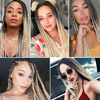 Picture of Liang Dian Pre Stretched Braiding Hair Ombre 30 Inch 8 Packs Synthetic Crochet Braids Hot Water Setting Professional Soft Yaki Texture Synthetic Hair Extensions(1B/27/613)