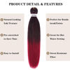 Picture of Liang Dian Pre Stretched Braiding Hair Ombre 30 Inch 8 Packs Synthetic Crochet Braids Hot Water Setting Professional Soft Yaki Texture Synthetic Hair Extensions(1B/Bug)