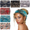 Picture of Yeshan Wide Headbands for Women Boho Knotted Head Wraps Turbans Non Slip Bandana Headbands Sport Yoga Workout Stretchy Hair bands,Pack of 6