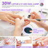 Picture of SAVILAND 30W Gel X Lamp for Nail Polish Intellisense Nail Lamp Cordless U V Light for Gel Nail, Rechargeable LED Flash Cure Goosenecks U V Lamp Gel Nails Quick Drying for Nail Salon Home DIY Manicure