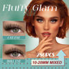Picture of FADVAN Thick Lash Clusters 60D+80D 3D Fluffy Eyelash Clusters 280pcs Reusable Cluster Eyelash Extensions C Curl Long Individual Lashes Mixed 10-20mm to Use at Home (60+80D-C-10-20mm)