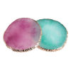 Picture of 2 Pcs Resin Nail Art Palette, Nail Art Painting Palettes Gold Edge Nail Holder Nail Art Display Board