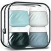 Picture of Gemice Travel Containers for Toiletries, Silicone Cream Jars TSA Approved Travel Size Containers with Clear Bag, Leak-proof Travel Accessories with Lid for Cosmetic Face Body Hand Cream (4 Pack)