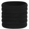 Picture of 60 Pcs 2 Inch Black No Damage Hair Ties for Women Thick Hair, Large Soft Seamless Nylon Fabric Elastic Hair Ties Ponytail Hair Holders Hair Elastics Hair Band for Women