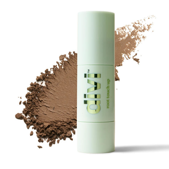 Picture of Divi Root Touch Up Powder for Gray Hair Coverage, Medium Brown