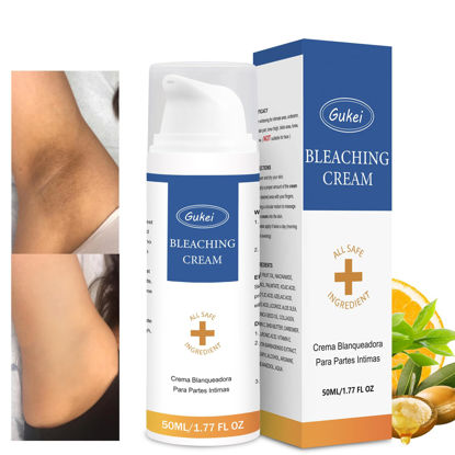 Picture of Intimate Areas Skin Lightening Bleaching Cream for Body Sensitive Intimate Area, Private Parts, Underarm, Knees, Elbows, Inner Thigh, Bikini Areas,Skin Whitening Cream Dark Spot Remover.