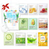 Picture of Kaely 10 Pack Variety Sheet Masks,Spa Party Face Masks for Kids Skin Care,Facial Mask Skincare Set Korean,Moisturize,Brighten,Nourish for All Skin Types,Birthday Gifts for Women Men Girls,Set01