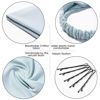 Picture of 6 Pack Hair Scarf Headband for Women - Elastic Hair Kerchief Large Boho Triangle Bandana Head Scarf with Clips Non Slip Solid Color Headbands Hair Scarves Hair Accessories for Teen Girls